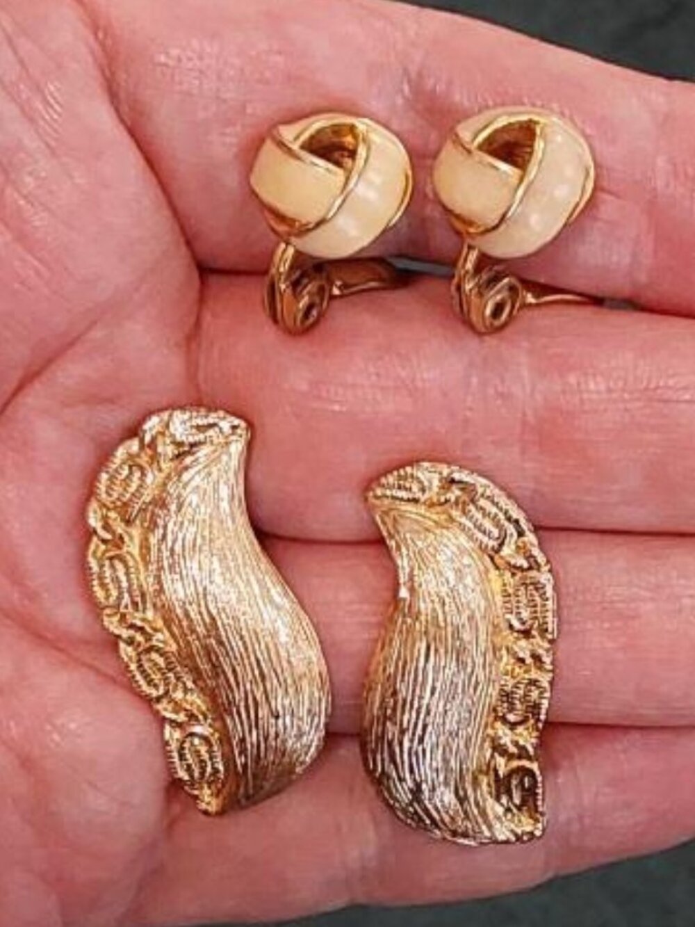 Vintage Monet Clip-on Earrings Lot of 2